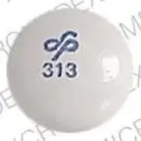 Trilafon (Perphenazine [ per-fen-a-zeen ])-Logo 313-8 mg-Gray-Round