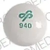 Trilafon (Perphenazine [ per-fen-a-zeen ])-LOGO 940-4 mg-Gray-Round