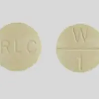 Westhroid (Thyroid desiccated [ thye-roid ])-RLC W 1-65 mg (1 grain)-Yellow-Round