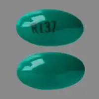 Zenatane (Isotretinoin (oral) [ eye-so-tret-i-noyn ])-R137-40 mg-Green-Capsule-shape