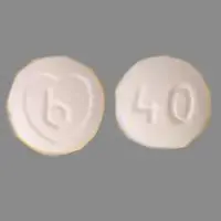 Ziac (Hydrochlorothiazide and bisoprolol [ hye-droe-klor-oh-thye-a-zide-and-bi-soe-proe-lol ])-b 40-10 mg / 6.25 mg-White-Round