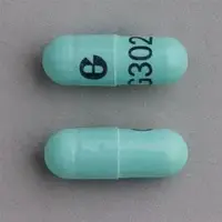 Indomethacin (Indomethacin [ in-doe-meth-a-sin ])-G302 G-50 mg-Green-Capsule-shape