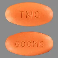 Prezista (Darunavir [ da-roon-a-veer ])-TMC 600MG-600 mg-Orange-Oval