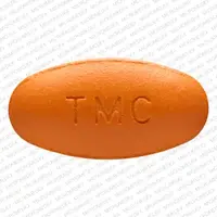 Prezista (Darunavir [ da-roon-a-veer ])-TMC 600MG-600 mg-Orange-Oval