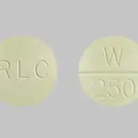 Westhroid (Thyroid desiccated [ thye-roid ])-RLC W 250-162.5 mg (2 ½ grain)-Yellow-Round