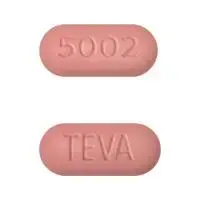 Amlodipine and olmesartan (Amlodipine and olmesartan [ am-loe-de-peen-ol-me-sar-tan ])-TEVA 5002-10 mg / 25 mg / 40 mg-Pink-Capsule-shape
