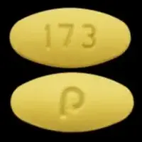 Amlodipine, hydrochlorothiazide, and valsartan (Amlodipine, hydrochlorothiazide, and valsartan [ am-loe-di-peen, hye-droe-klor-oh-thye-a-zide, val-sar-tan ])-P 173-5 mg / 25 mg / 160 mg-Yellow-Oval