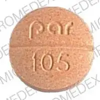 Allopurinol (Allopurinol (oral/injection) [ al-oh-pure-i-nol ])-par 105-300 mg-Orange-Round