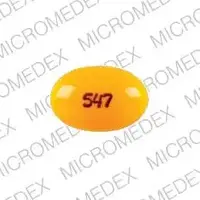 Calcitriol (Calcitriol (oral/injection) [ kal-si-trye-ol ])-547-0.25 mcg-Yellow-Oval