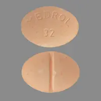 Medrol (Methylprednisolone (oral) [ meth-il-pred-nis-oh-lone ])-MEDROL 32-32 mg-Peach-Oval