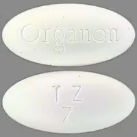 Remeron (Mirtazapine [ mir-taz-a-peen ])-Organon T Z 7-45 mg-White-Oval