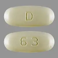 Clarithromycin (Clarithromycin [ kla-rith-roe-mye-sin ])-D 63-500 mg-Yellow-Oval