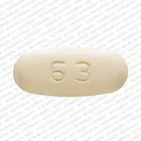 Clarithromycin (Clarithromycin [ kla-rith-roe-mye-sin ])-D 63-500 mg-Yellow-Oval