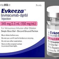 Evkeeza (Evinacumab-(e vin ak ue mab) [ e-vin-ak-ue-mab ])-medicine-345 mg/2.3 mL (150 mg/mL) injection