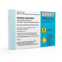 Invega hafyera (injection) (Paliperidone (injection) [ pal-ee-per-i-done ])-medicine-1,092 mg/3.5 mL injection