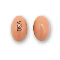 Isotretinoin (eqv-absorica) (Isotretinoin (oral) [ eye-so-tret-i-noyn ])-V30-30 mg-Pink-Capsule-shape