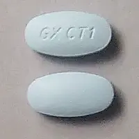 Lotronex (Alosetron (oral) [ a-lo-ze-tron ])-GX CT1-1 mg-Blue-Oval