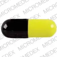 Macrobid (Nitrofurantoin [ nye-troe-fue-ran-toin ])-Macrobid Norwich Eaton-100 mg-Black & Yellow-Capsule-shape