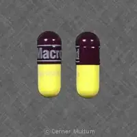 Macrobid (Nitrofurantoin [ nye-troe-fue-ran-toin ])-Macrobid Norwich Eaton-100 mg-Black & Yellow-Capsule-shape