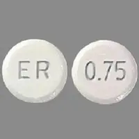 Mirapex er (Pramipexole [ pram-i-pex-ole ])-ER 0.75-0.75 mg-White-Round