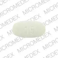 Mobic (Meloxicam [ mel-oks-i-kam ])-M 15-15 mg-Yellow-Oval