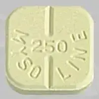 Mysoline (Primidone [ prim-i-done ])-Logo MYSOLINE 250-250 mg-Yellow-Four-sided