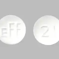 Neptazane (Methazolamide [ meth-a-zole-a-mide ])-EFF 21-25 mg-White-Round