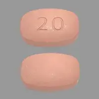 Nourianz (Istradefylline [ is-tra-def-i-lin ])-20-20 mg-Peach-Four-sided