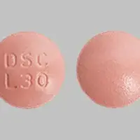 Savaysa (Edoxaban [ e-dox-a-ban ])-DSC L30-30 mg-Pink-Round