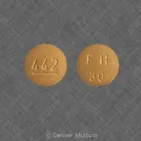 Sular (Nisoldipine [ nye-zol-di-peen ])-442 FH 30-30 mg-Gold-Round