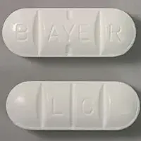 Biltricide (Praziquantel [ praz-i-kwon-tel ])-BAYER LG-600 mg-White-Capsule-shape