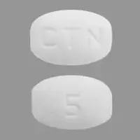 Cetirizine (Cetirizine [ se-tir-a-zeen ])-CTN 5-5 mg-White-Barrel