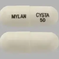 Cystagon (Cysteamine [ sis-tee-a-meen ])-CYSTA 50 MYLAN-50 mg-White-Capsule-shape