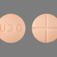 Amphetamine and dextroamphetamine (Amphetamine and dextroamphetamine [ am-fet-a-meen-and-dex-troe-am-fet-a-meen ])-U30-20 mg-Orange-Round