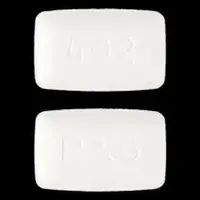 Didronel (Etidronate [ e-ti-droe-nate ])-P&G 402-200 mg-White-Rectangle