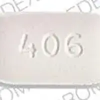 Didronel (Etidronate [ e-ti-droe-nate ])-NE 406-400 mg-White-Capsule-shape