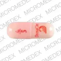 Dynacirc (Isradipine [ is-rad-i-peen ])-S 5 DynaCirc Logo-5 mg-Pink-Capsule-shape