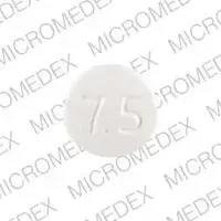 Enablex (Darifenacin [ dar-e-fen-a-sin ])-DF 7.5-7.5 mg-White-Round