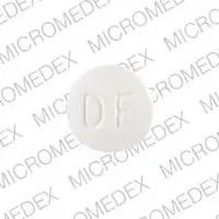 Enablex (Darifenacin [ dar-e-fen-a-sin ])-DF 7.5-7.5 mg-White-Round