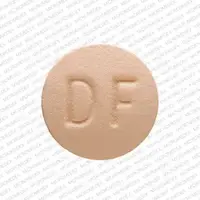 Enablex (Darifenacin [ dar-e-fen-a-sin ])-DF 15-15 mg-Orange-Round