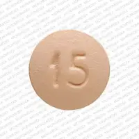 Enablex (Darifenacin [ dar-e-fen-a-sin ])-DF 15-15 mg-Orange-Round