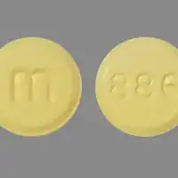 Errin (Norethindrone [ nor-eth-in-drone ])-m 886-0.35 mg-Yellow-Round