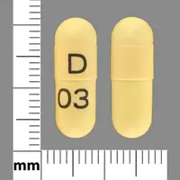 Gabapentin (Gabapentin [ ga-ba-pen-tin ])-D 03-300 mg-Yellow-Capsule-shape