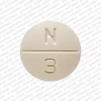 Nature-throid (Thyroid desiccated [ thye-roid ])-RLC N 3-195 mg (3 Grain)-White-Round