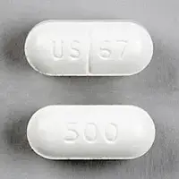 Niacor (Niacin (nicotinic acid) [ nye-a-sin ])-US 67 500-500 mg-White-Capsule-shape