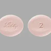 Olumiant (Baricitinib [ bar-i-sye-ti-nib ])-Lilly 2-2 mg-Pink-Oval