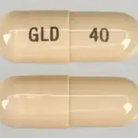 Oracea (Doxycycline [ dox-i-sye-kleen ])-GLD 40-40 mg-Beige-Capsule-shape