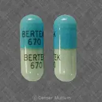 Phenytek (Phenytoin (oral) [ fen-i-toyn ])-BERTEK 670 BERTEK 670-200 mg-Blue-Capsule-shape