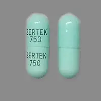 Phenytek (Phenytoin (oral) [ fen-i-toyn ])-BERTEK  750 BERTEK 750-300 mg-Blue-Capsule-shape