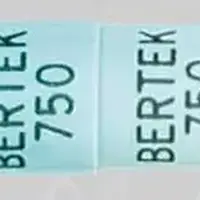 Phenytek (Phenytoin (oral) [ fen-i-toyn ])-BERTEK  750 BERTEK 750-300 mg-Blue-Capsule-shape